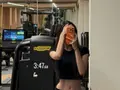 새벽 3시 47분 헬스장…문가영, 비현실적 11자 복근
