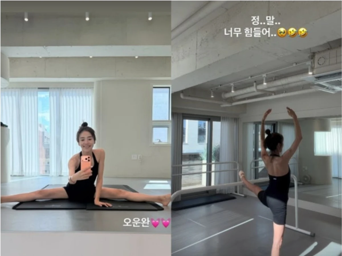 '출산 후에도 완벽 관리' 손담비, 발레복 입고 180도 다리찢기 성공… 