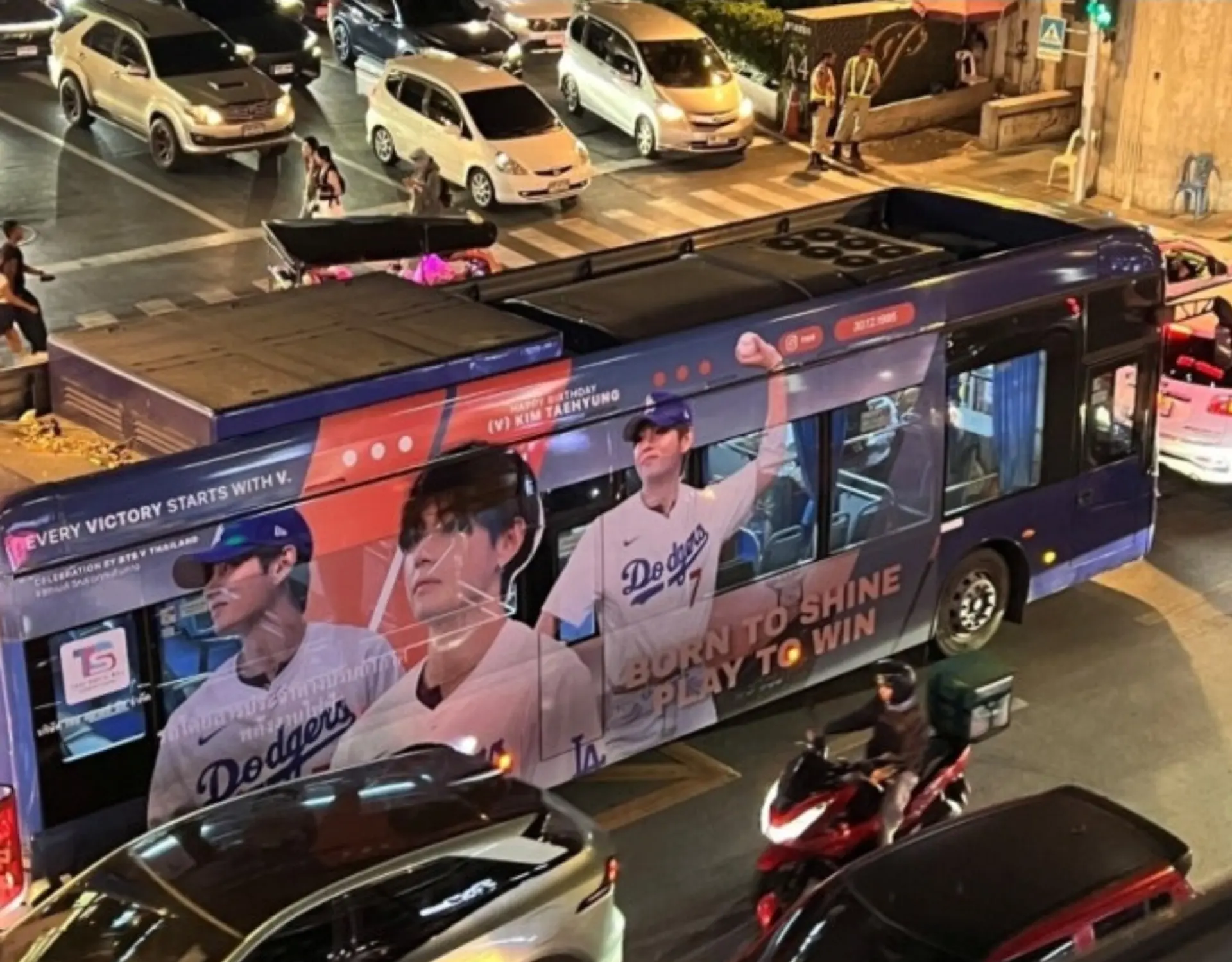 BTS V's Birthday Celebrated Worldwide, 'From Aircraft Wrapping to Giant Sculptures' Unprecedented Support