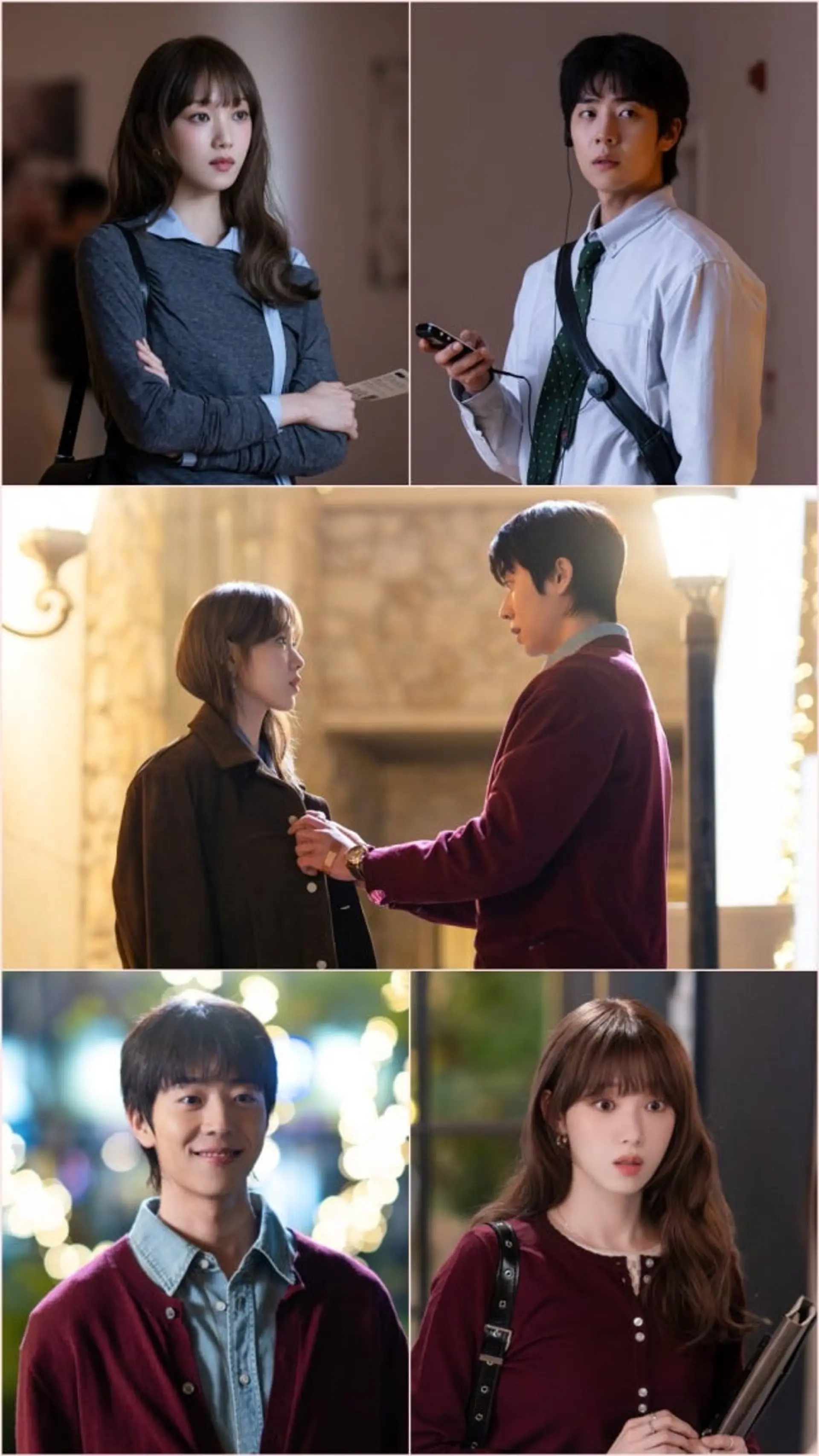 이성경·채종협, 미술관서 7년 만의 재회… 숨 막히는 '눈맞춤'