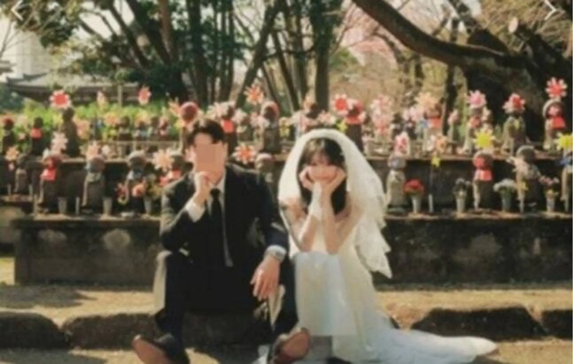 "하필 태아 추모 공간서…" 최준희, 웨딩화보 장소 부적절 논란