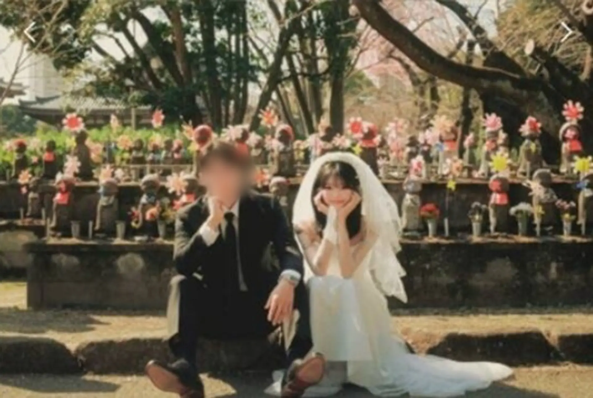 최준희 "日 사산아 공양탑인 줄 몰랐다"… 웨딩화보 논란 해명