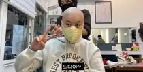 朴美善，最终剃发... 第二次化疗过程公开 