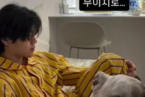 歌手尹敏秀的儿子尹后，迎接寒假回国认证...与父母重聚时表示“在沙发上流口水被妈妈骂了”分享愉快近况