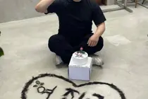 李振九，入伍前英俊的敬礼照片公开... 20年活动后短暂告别