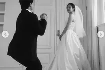 莉亚金·崔永俊，惊喜婚纱照的真相… “不是结婚公告，而是舞蹈颁奖典礼宣传”