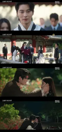 변우석·아이유 '21세기 대군부인', 위기 속 기습 입맞춤 엔딩
