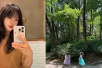 성유리, '폭풍 성장' 쌍둥이 딸 근황…공주 드레스 자태 눈길