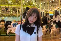 정웅인 딸 정소윤, 놀이공원서 뽐낸 '완성형 고양이상'