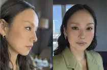'평창동 이사' 이효리, 화려한 스모키 뒤 소탈한 퇴근길