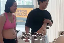 고은아, 60.9kg 술배 D라인 전격 공개… 2주 만에 3.3kg 폭풍 감량