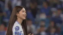리센느 제나, 삼성 라이온즈 시구 화제 
