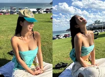 秀妍，零赘肉比基尼身材... 健康美满溢的魅力身材展示