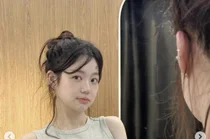 Lee Yu-bi, just wearing a padded vest over a sleeveless top... 