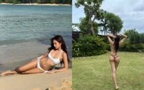 BLACKPINK的珍妮·丽莎，在夏威夷与巴厘岛点燃比基尼风潮