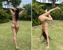 Lisa BLACKPINK, tampil memukau dengan bikini di Bali… hingga handstand
