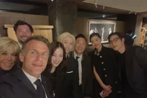 A Meeting Between President Macron and Jeon Ji-hyun and Felix: A Special Selfie of the French President with K-Stars