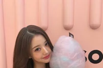 IVE Jang Won-young in a Black Dress, Smiling with Candy Floss…Unreal Doll-Like Visuals
