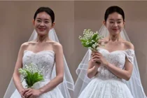 '나는 솔로' 19기 옥순, 웨딩드레스 자태 공개…상철과 결혼 임박