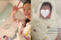 '하트시그널4' 김지영 득녀, 윤수영 대표와 결혼 후 첫 딸 품에