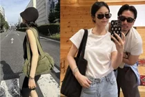 송혜교, 의문의 남성과 커플룩 셀카…정체는 '절친'