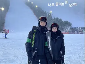 한예슬, 10살 연하 훈남 남편과 스키장 데이트...신혼의 달콤한 겨울 일상 공개