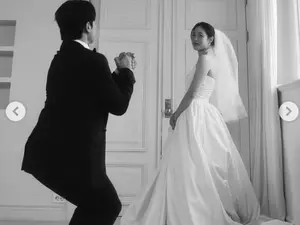 莉亚金·崔永俊，惊喜婚纱照的真相… “不是结婚公告，而是舞蹈颁奖典礼宣传”