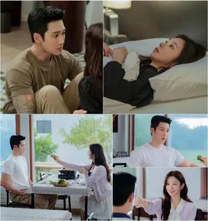 스프링 피버, 안보현과 이주빈의 묘한 눈맞춤… 본격적인 핑크빛 기류 시작