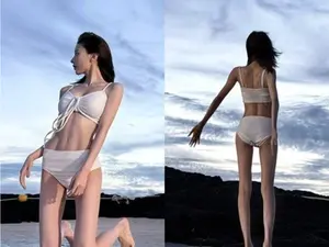 빌리 션, 제주 바다서 뽐낸 화이트 비키니…완벽 비율