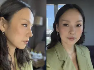 '평창동 이사' 이효리, 화려한 스모키 뒤 소탈한 퇴근길