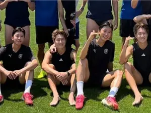임영웅X이강인, 폭염도 막지 못한 '축구 케미'… 