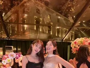윤은혜, '민폐 하객룩' 억측 해명… 아덴 조와 끈끈한 우정 