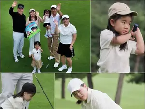 '슈돌' 박인비, 두 딸과 필드 출격… 38개월·20개월 딸들의 남다른 '골프 DNA'