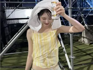 이채연, 물에 흠뻑 젖은 채 전한 근황… 3571모 심고 찾은 당당함