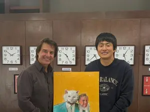 기안84, 톰 크루즈와 특별한 만남… 직접 그린 그림 선물·영화 '디거' 내한 이슈