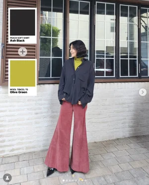 韩惠妍，层层叠穿也'无体积感'... 162cm-46kg 维持者身材展示