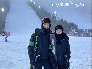 한예슬, 10살 연하 훈남 남편과 스키장 데이트...신혼의 달콤한 겨울 일상 공개