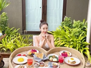 윤정수 아내 원진서, 발리 신혼여행 사진 공개...눈부시게 행복했던 순간