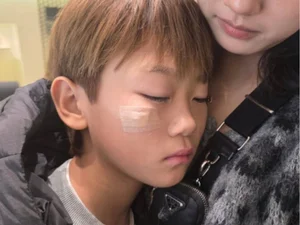 Lee Dong-guk♥Lee Soo-jin's son, Sian, receives 6 stitches for facial injury... Heart-stopping experience for the couple raising five children
