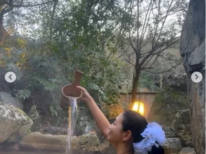 金在英，京都森林温泉传达近况… 