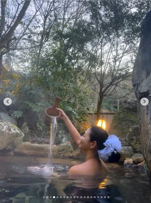 金在英，京都森林温泉传达近况… 