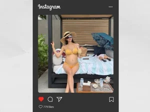 Park Hyun-sun Shines in a Bikini Even While Pregnant with Her Third Child... 