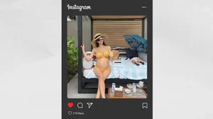Park Hyun-seon, nagniningning na bikini figure kahit buntis sa pangatlong anak... 