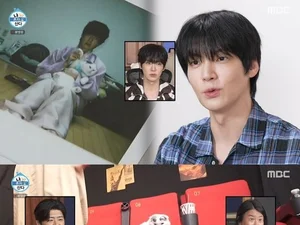 안재현, 13세 반려묘 안주와 첫 가족사진…'나혼산' 땀범벅 고군분투