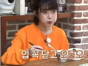 아이유, 김밥 1조각 30분 씹는다…'44kg 유지' 비결