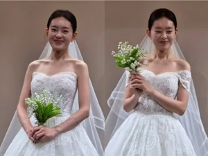 '나는 솔로' 19기 옥순, 웨딩드레스 자태 공개…상철과 결혼 임박