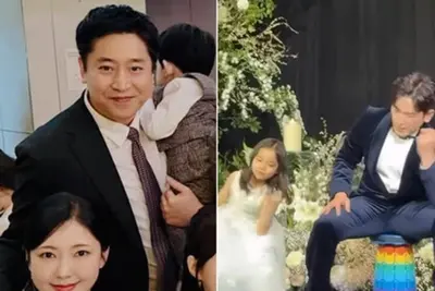 '두 딸 아빠' 신화 이민우 결혼식…아들 안고 나타난 에릭