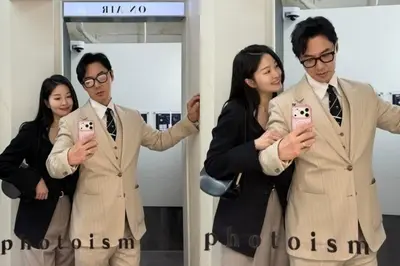 전진·류이서 부부, 이민우 결혼식 하객 패션 화제… 
