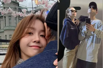 방민아 온주완, 꿀 떨어지는 신혼 일상...일본 벚꽃 데이트