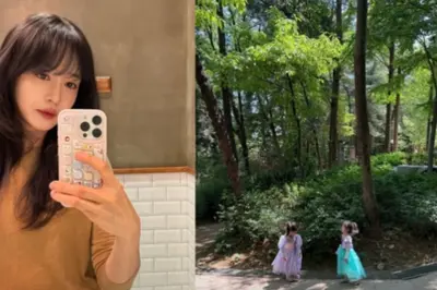 성유리, '폭풍 성장' 쌍둥이 딸 근황…공주 드레스 자태 눈길